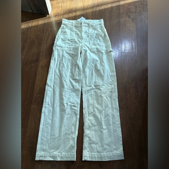 NWT American Eagle Outfitters Super High-Rise Baggy Wide Leg STRETCH 25W - Picture 2 of 5